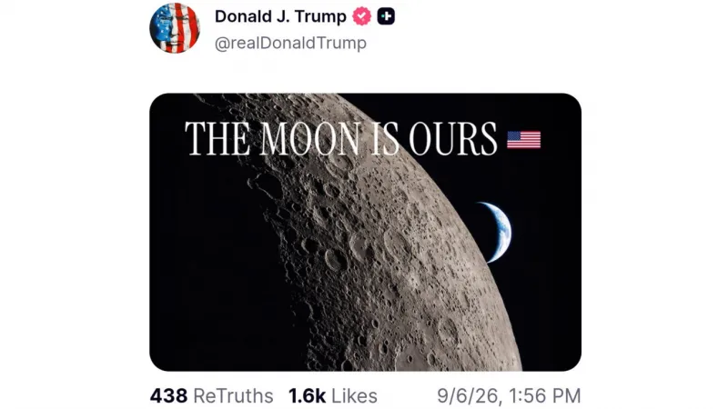 Trump declares the Moon belongs to the United States