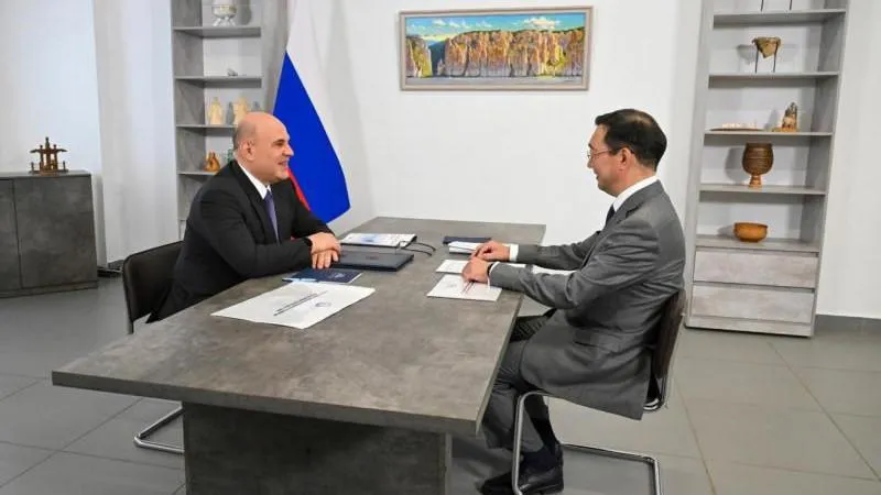 Mishustin Holds Productive Meeting with Yakutia Head Nikolaev