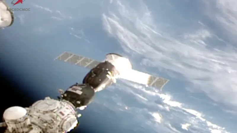 Soyuz MS-29 with international crew docks at ISS